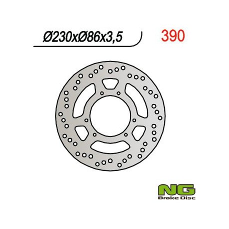 Přední brzdový kotouč NG TM 125 E / GS / MC / MX / XC 1990 - 1992