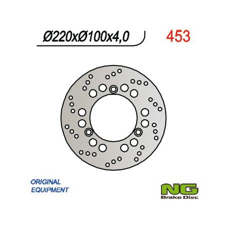 Přední brzdový kotouč NG Suzuki 125 BURGMAN UH ABS 2002 - 2005