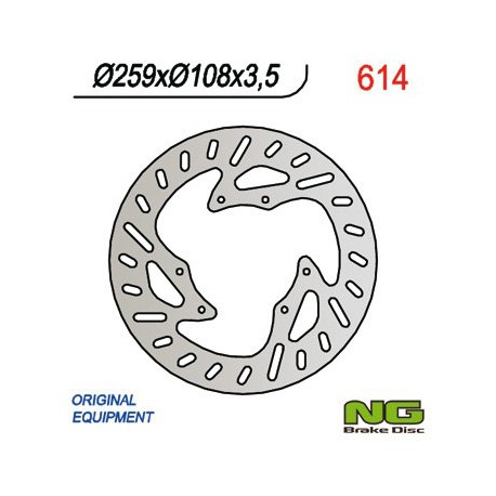 Přední brzdový kotouč NG Derbi 50 SENDA SR 1999 -