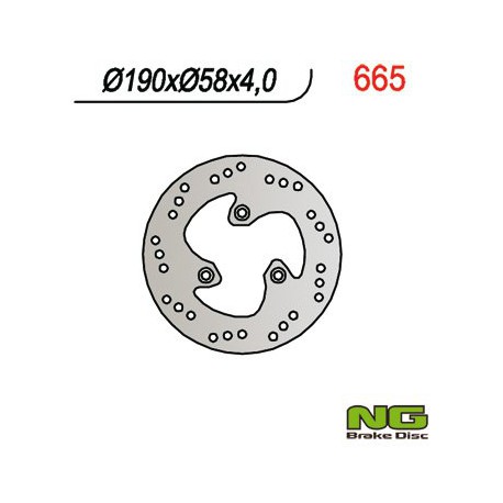 Front brake disc NG Benelli 100 K2 / BIPOSTO / NAKED 1999 - 2002