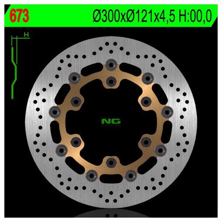 Front brake disc NG Suzuki 650 DR 1991 - 1995