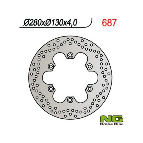 Vorne Bremsscheibe NG Kawasaki 600 ELIMINATOR / ZL / ZL B2 1986 - 1994
