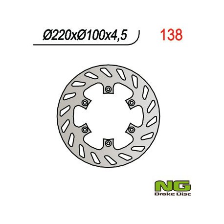 Zadní brzdový kotouč NG Kawasaki 650 KLX R 1993 - 2014