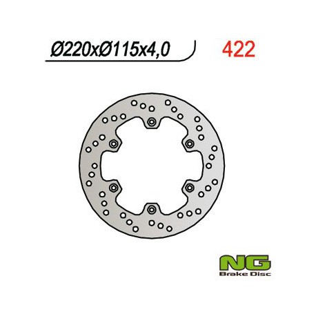 Zadní brzdový kotouč NG TM 125 E / GS / MC / MX / XC 1990 - 1992