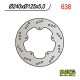 Rear brake disc NG Piaggio 300 MP3 HYBRID i.e. 2012 - 2017