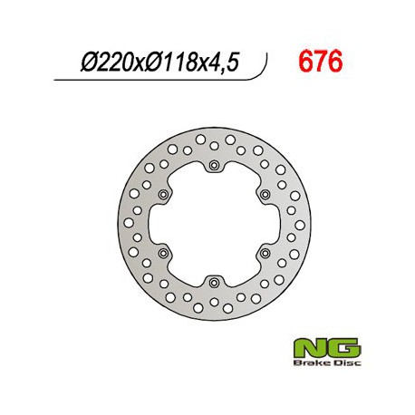 Bremsscheibe hinten NG Suzuki 125 DR SUPERMOTO / SM 2009 - 2012