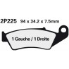 Front brake pads Nissin Honda XRV 750 Africa Twin 1993 - 2003 type ST