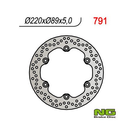 Zadní brzdový kotouč NG Suzuki 1000 GSX-R K5 / K6 / K7 / K8 2005 - 2008