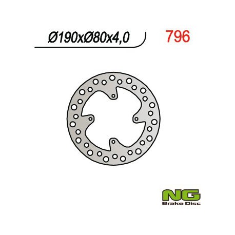 Zadní brzdový kotouč NG Honda 85 CR R 2003 - 2007