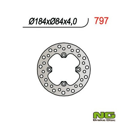 Zadní brzdový kotouč NG Yamaha 80 YZ 1986 - 1992