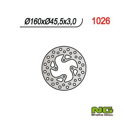 Zadní brzdový kotouč NG KTM 80 MX 2000 - 2002