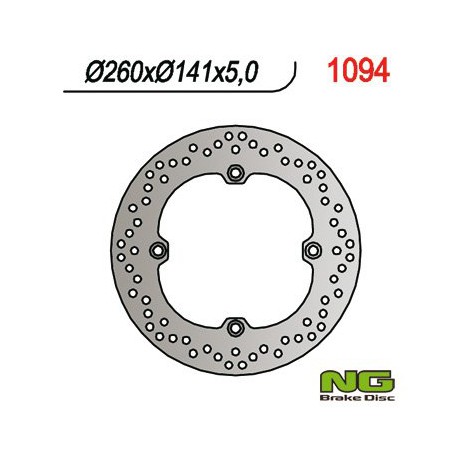 Rear brake disc NG Suzuki 650 XPEDITION 2011