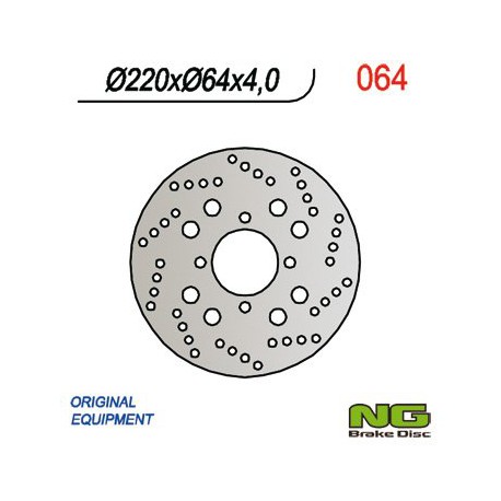 Zadní brzdový kotouč NG Suzuki 125 BURGMAN UH ABS 2002 - 2005