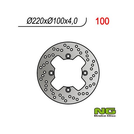 Zadní brzdový kotouč NG Kawasaki 650 NINJA R 2006 - 2008