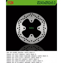 Rear brake disc NG Yamaha 125 X-CITY 2008 - 2012