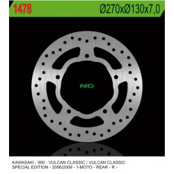 Rear brake disc NG Kawasaki 900 VN VULCAN / CLASSIC 2006 - 2017