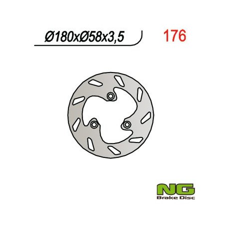 Bremsscheibe hinten NG Peugeot 50 SPEEDFIGHT X PRO 1999 - 2000
