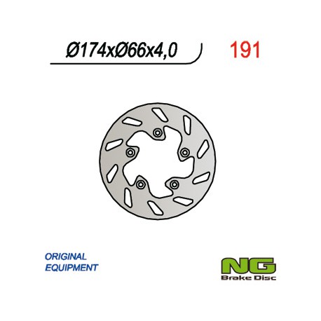 Rear brake disc NG Gilera 50 RUNNER 1996 - 1999