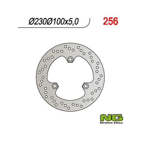 Zadní brzdový kotouč NG Kawasaki 500 GPZ S 1990 - 2003