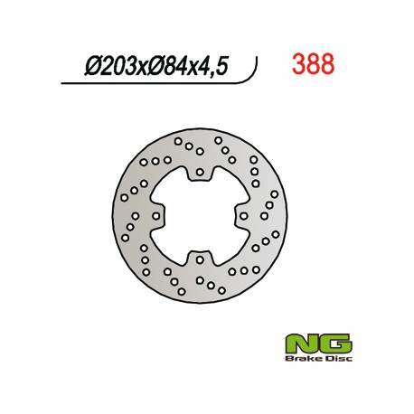 Rear brake disc NG Yamaha 50 TZR X POWER 2000 - 2005