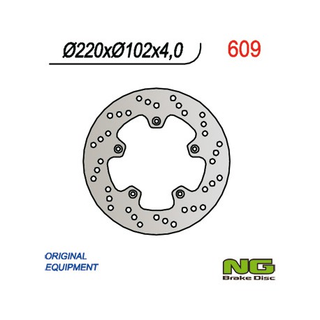 Rear brake disc NG Yamaha 50 TZR RR 2014 - 2015