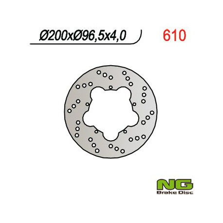 Rear brake disc NG Gilera 50 DNA 2000 - 2005