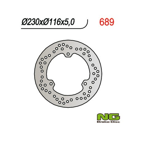 Rear brake disc NG Yamaha 250 MAJESTY YP ABS / YP M. DX 2000 - 2008