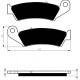 Front brake pads Goldfren Honda CR 500 R 1987-1994 type AD