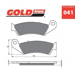 Front brake pads Goldfren Beta RR 300 2013-2015 type AD