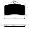 Front brake pads Goldfren Husqvarna TE 610 E 1999-2013 type AD