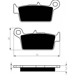 Front brake pads Goldfren Honda NH 50 Lead 1994-1995 type AD