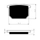 Front brake pads Goldfren Suzuki GR 650 1983-1989 type AD