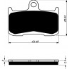 Front brake pads Goldfren Kawasaki Z 800 E 2013-2017 type AD