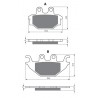 Front brake pads Goldfren Arctic Cat DVX 300 2009-2012 type AD