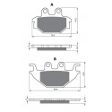 Vorne bremsbeläge Goldfren TGB Blade 425 2008-2011 type AD