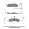 Front brake pads Goldfren Suzuki LTV-700F 2004-2008 type AD