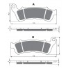 Front brake pads Goldfren Honda SH 150 2009-2014 type AD