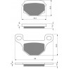 Front brake pads Goldfren Rieju MRT 50 2009-2012 type AD