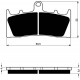 Front brake pads Goldfren Kawasaki VN 1600 Mean Streak 2004-2004 type AD