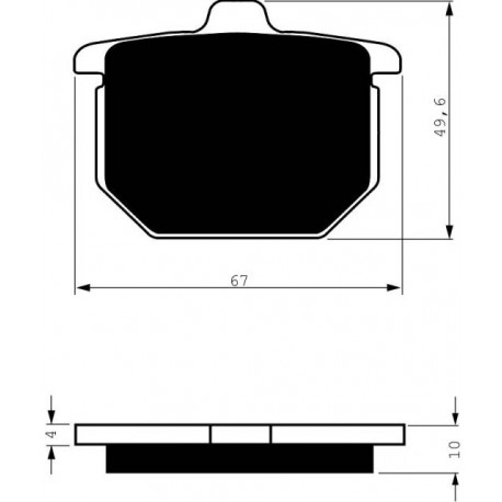 Front brake pads Goldfren Honda GL 1100 Goldwing 1980-1981 type AD