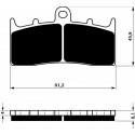 Front brake pads Goldfren BMW R 1200 C Independent 2003-2004 type GP6