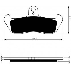 Front brake pads Goldfren Cagiva C10 125 Freccia 1988-1989 type S3