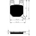 Přední brzdové destičky Goldfren TM SX 60 1998-1999 směs S3