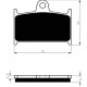 Front brake pads Goldfren Suzuki GSF 1200 Bandit (S) 1995-2000 type S3