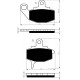Front brake pads Goldfren Kawasaki KX 250 1987-1988 type S3