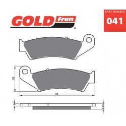 Vorne bremsbeläge Goldfren Yamaha WR 400 F 1998-2002 type S3