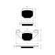 Front brake pads Goldfren Peugeot Speedake 50 1994-1997 type S3
