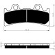 Front brake pads Goldfren Triumph Daytona Super III 885 1994-1996 type S3