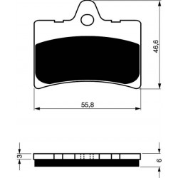 Front brake pads Goldfren Cagiva Prima 50 1993-1995 type S3