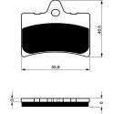 Front brake pads Goldfren Cagiva Prima 50 1993-1995 type S3